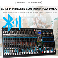 Console Audio Professionnelle Biner DX32C avec 99 Types d'Effets Numériques Intégrés et 32 Canaux pour Musique Numérique