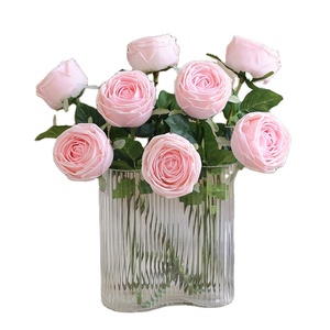 Rose flower hair clip pin up flower brooch Popular Silk Wedding Party Real Touch Topiary Decoration Artificial Rose Flower