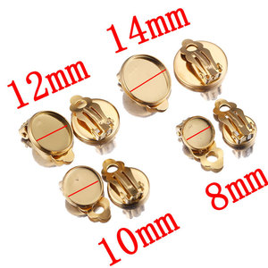 10 pièces/sac en gros en acier inoxydable <span class=keywords><strong>oreille</strong></span> <span class=keywords><strong>pince</strong></span> bouton sangle fondu gratuit boucles d'oreilles bricolage boucles d'oreilles fabrication de bijoux accessoires - Product Image 2