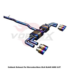 Kit de escape Vortex Dynamic-Tone Burnt-Ti para Mercedes-Benz GLA GLA45 AMG 2.0T 2015-2024 Motorsport - Product Image 2