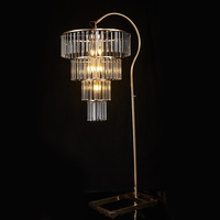 Lampe en cristal simple de style européen et américain, multicolore, pour décoration de mariage, scène et hôtel