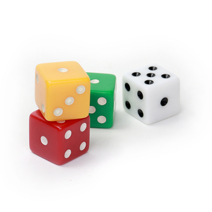 Dados <span class=keywords><strong>de</strong></span> Casino Acrílicos <span class=keywords><strong>de</strong></span> 19 mm, Dados <span class=keywords><strong>de</strong></span> 6 Caras con Esquinas Cuadradas y Redondeadas, Personalizados <span class=keywords><strong>para</strong></span> Niños y Adultos - Product Image 3