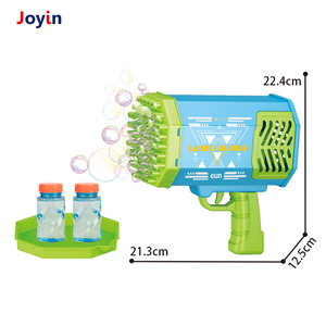 Pistola de burbujas eléctrica, 69 agujeros, fabricante de burbujas alimentado por batería, juguete para exteriores con dos soluciones de burbujas de 50ML - Product Image 3