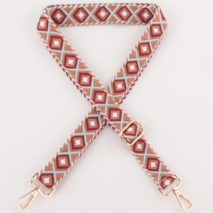 Correas de bolso de poliéster tejidas a rayas coloridas, hebillas de Metal duraderas, ganchos creativos y elegantes, bolso Diy, monedero, accesorio de decoración - Product Image 2