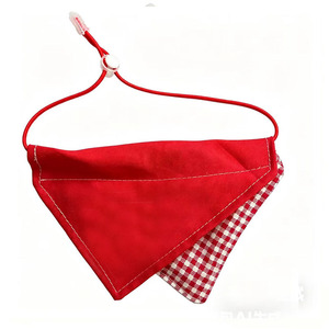 Yisi Pet Triangular Bibs Lattice Pattern Warm Cat Dog <b>Scarf</b> All Seasons - Product Image 5