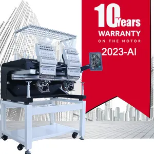 10 years motor warranty!HOLIAUMA Factory 2 head 15 needles computerized multi functions embroidery machine 3D high quality