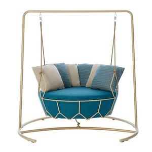 Đồ Nội Thất Ngoài Trời Sân Vườn 2 Chỗ Ngồi Thép <span class=keywords><strong>KD</strong></span> Mây Wicker Đu Treo Cảm Giác Trứng Ghế - Product Image 4