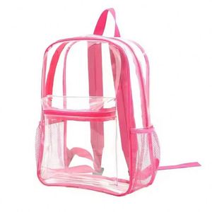 Sac à dos transparent en PVC pour femmes et hommes, idéal pour l'école, la mode, les voyages et le rangement en extérieur - Product Image 4