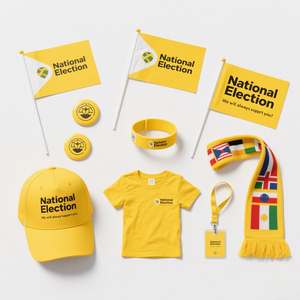 Set de Regalo Empresarial con Logotipo Personalizado, Diseño Creativo, Impresión en Serigrafía, Incluye Gorra con Logotipo, Letrero Presidencial, Votación Electoral - Product Image 1