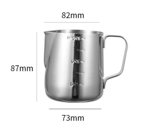 <span class=keywords><strong>Barattolo</strong></span> di latte in acciaio inossidabile misurino graduato tazza di schiuma di latte tazza di latte forniture per caffè - Product Image 6