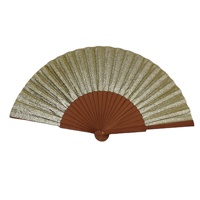 Ventilateur à main portable en bois de luxe personnalisé sculpté design pliant brillant avec psychédélique bambou libellule art populaire cadeau d'affaires