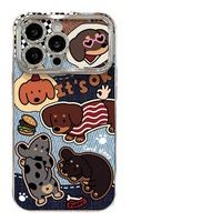 Étui de téléphone magnétique en TPU mat avec support, style cowboy américain, pour 16promax