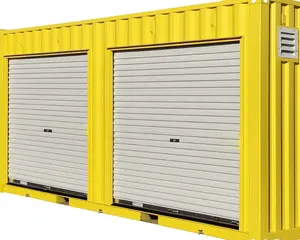 Недорогие рулонные стальные защитные двери, металлические складские контейнеры, роликовые двери
