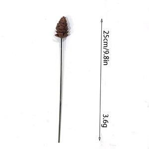 Ramo de Piñas de Pino Artificiales Hua Zi, 30cm-100cm, Decoración Navideña de Plástico para el Hogar - Product Image 3