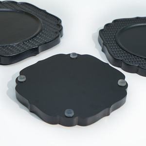 ถาดไม้ดีไซน์สร้างสรรค์ สีดำล้วน สวยหรู สำหรับโรงแรม - Product Image 4