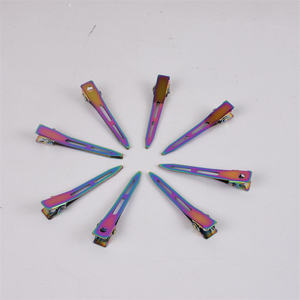 En gros Nouvelle Couleur Arc-En-Peinture Plat En Métal Ressort <span class=keywords><strong>Crocodile</strong></span> Épingle À Cheveux à Vendre - Product Image 4