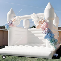 Aangepaste Speeltuin Kids White Bounce House Bruiloft Opblaasbare Springkussen
