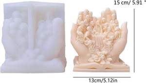 גדול jesus משפחה סיליקון נר עובש שרף יד עובש עבור קטיפת בטון גבס בטון ביצוע כלי עוגה - Product Image 3