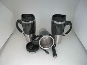 Stainless Steel Travel Tumbler Red With Lid Thermal Insulation 12-24 Hours Outdoor Use - Product Image 3