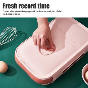 Stackable Plastic Storage Holder <b>Fridge</b> Organizer Bin Drawer Auto Rolling <b>Container</b> Box Tray for Refrigerator - Product Image 5