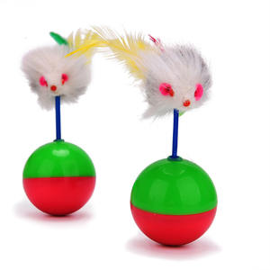 Offre Spéciale Chaton jouets Pour Animaux En Vrac Boule De Plume Interactif <span class=keywords><strong>Souris</strong></span> Chat Jouet Ensemble - Product Image 1