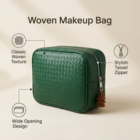 Étui à cosmétiques en PU haute capacité avec fermeture éclair, logo et couleur personnalisés Royal Fair, ODM, sac de rangement portable pour maquillage pour femmes et filles