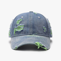 Fabricante de Gorras de Moda: Gorra de Béisbol de Mezclilla Retro con Lavado Ácido, Estructurada, Lisa, Personalizada, de Alta Calidad, Estilo Dad Hat