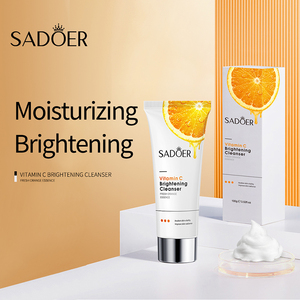 Crème nettoyante <span class=keywords><strong>hydratante</strong></span> à la vitamine C SADOER, crème éclaircissante biologique, nettoyant visage, marque privée, nettoyant visage - Product Image 1