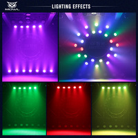 8pcs Flight Case 54 RGB 3in1 54x3W DMX LED Par Light pour dj Disco Party