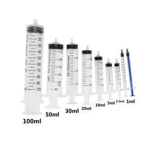 Jarum suntik sekali pakai, 1ML 3ML 5ML 10ML 20ML <span class=keywords><strong>60ML</strong></span> injeksi plastik dokter hewan Slip - Product Image 3