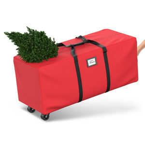 Large Artificial Anti-Tear Heavy-Duty 600D Oxford Cloth <strong>Xmas</strong> Christmas <strong>Tree</strong> <strong>Storage</strong> <strong>Box</strong> with Rolling Wheels - Product Image 1