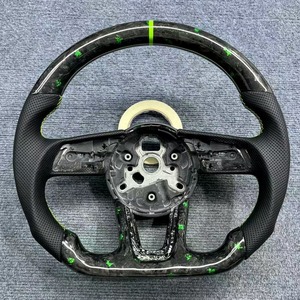 Volante in Fibra di Carbonio Forgiata per <span class=keywords><strong>Audi</strong></span> <span class=keywords><strong>A1</strong></span> Q3 8U A5 <span class=keywords><strong>Sportback</strong></span> A6 Avant - Product Image 1