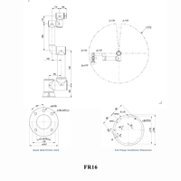 Robot Colaborativo de Seis Ejes FR10 FR16 10KG 16kg con Motor PLC, Alcance de 1034mm, Uso Industrial para Restaurantes/Cocina de Pollo Frito
