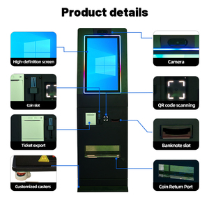 Terminal de autoservicio con pantalla táctil para pedidos y kiosco de autoservicio con SDK, pago opcional, impresora, lector de códigos de barras y cámara. - Product Image 2