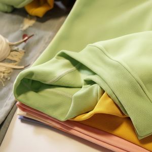 Sax Bleu Français Terry Trois Polaire 65% Coton 35% Polyester Tissu Uni Teint pour Vêtements D'hiver Robe Costumes-Fabricant - Product Image 1