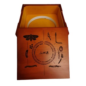 Caja de Regalo Cuadrada de Madera Hecha a Mano para Cordyceps, Empaque para Regalos de Negocios y Hogar YH0076 - Product Image 5