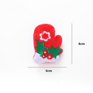Wholesale Christmas Red House Glove Cute Soft <b>Plush</b> Indoor Catnip Pet Cat Dog Chew Toys Funny Cartoon Cat Toys Pet Gift - Product Image 3