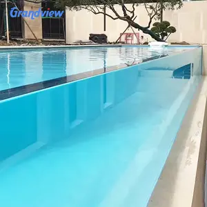 80 Mm Plexiglass Swimming Pool Clear Transparent Acrylic Swimming Pool Panel For Villa