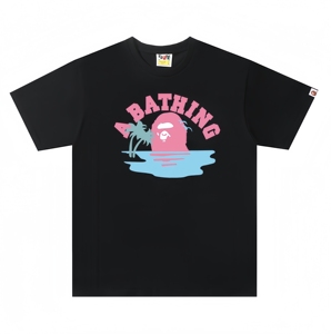 <span class=keywords><strong>T</strong></span>-<span class=keywords><strong>shirt</strong></span> Bapees imprimé lettres, version haut de gamme, en stock, pour homme, tendance, style créateur, vente chaude - Product Image 3