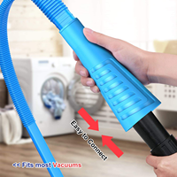 Kit de nettoyage de conduit de sécheuse et brosse à peluches pour aspirateur, accessoire pour tuyau d'aspiration, brosse anti-peluches, fournitures d'usine