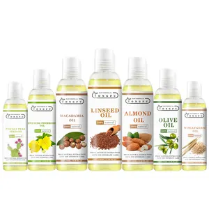 Factory Private Label 100% reines Bio-Jojoba-Mandel-Argan-Avocado-Träger öl für die Haarpflege