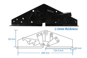 Mecanismo de Sofá Cama, Mecanismo de <span class=keywords><strong>Cuatro</strong></span> <span class=keywords><strong>Pasos</strong></span>, Sofá Convertible en Cama, Bisagra Plegable para Sofá Cama - Product Image 5