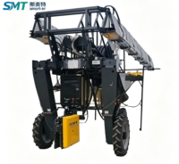 Pulvérisateur agricole automoteur haute clarté avec flèche hydraulique pliable de 21,6 m de largeur de pulvérisation, pompe à engrenages et télécommande pour le maïs