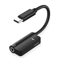 Adaptateur d'écouteurs USB C à C et 3.5 avec charge de lecture et d'appel