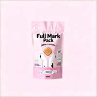Sachet d'emballage personnalisé imprimé pour biscuits pomme-carotte, format stand-up, pour 500g, avec encoche de déchirement, idéal pour l'affichage en magasin.