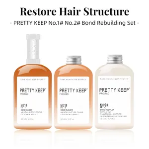 Conjunto de tratamento de cabelo danificado de marca própria No.1 No.2 Ultimate, produtos profissionais para salão de beleza, cuidados com os cabelos