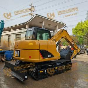 Miniexcavadora sobre orugas Caterpillar CAT 307D 7ton usada, maquinaria de construcción usada, excavadora CAT307E2 para granja con EPA - Product Image 1