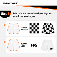 Shorts de basketball en maille 100 % polyester, personnalisables par sublimation, unis, à taille élastique, séchage rapide, respirants, pour entrejambe de 5 pouces