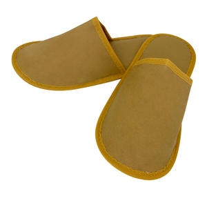 Распродажа от производителя: высококачественные одноразовые тапочки для отелей из крафт-бумаги, индивидуальные тапочки для отелей с логотипом - Product Image 2