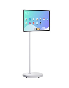 <span class=keywords><strong>TV</strong></span> Inteligente Móvel de 32 Polegadas, Computador Touch Screen Tudo-em-Um com Suporte de Chão, Rotação Vertical e Horizontal - Product Image 1